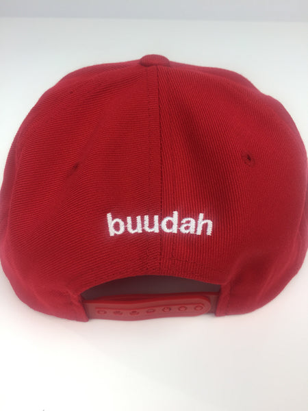 Buudah Snapback Red - 3d embroidery