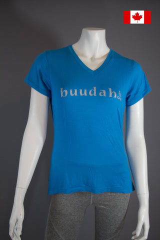 Bamboo Womens T - Aqua Blue