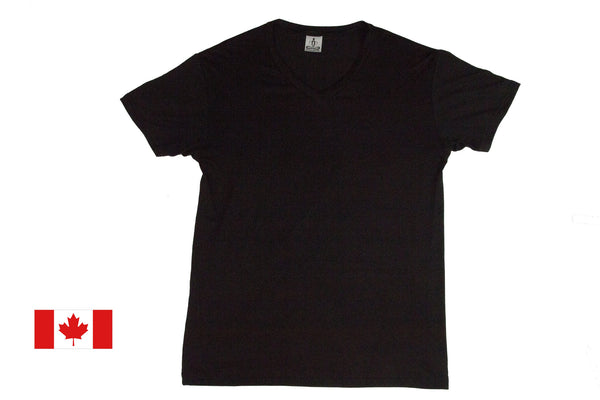 Buudah Bamboo Casual V Neck Black