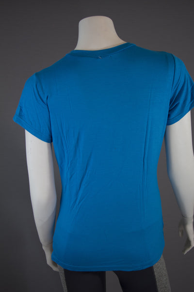 Bamboo Womens T - Aqua Blue