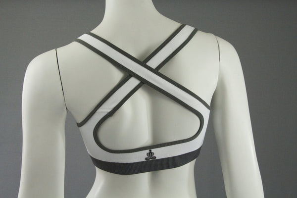 Reticulate Sports Bra White