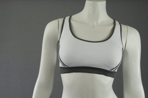 Reticulate Sports Bra White